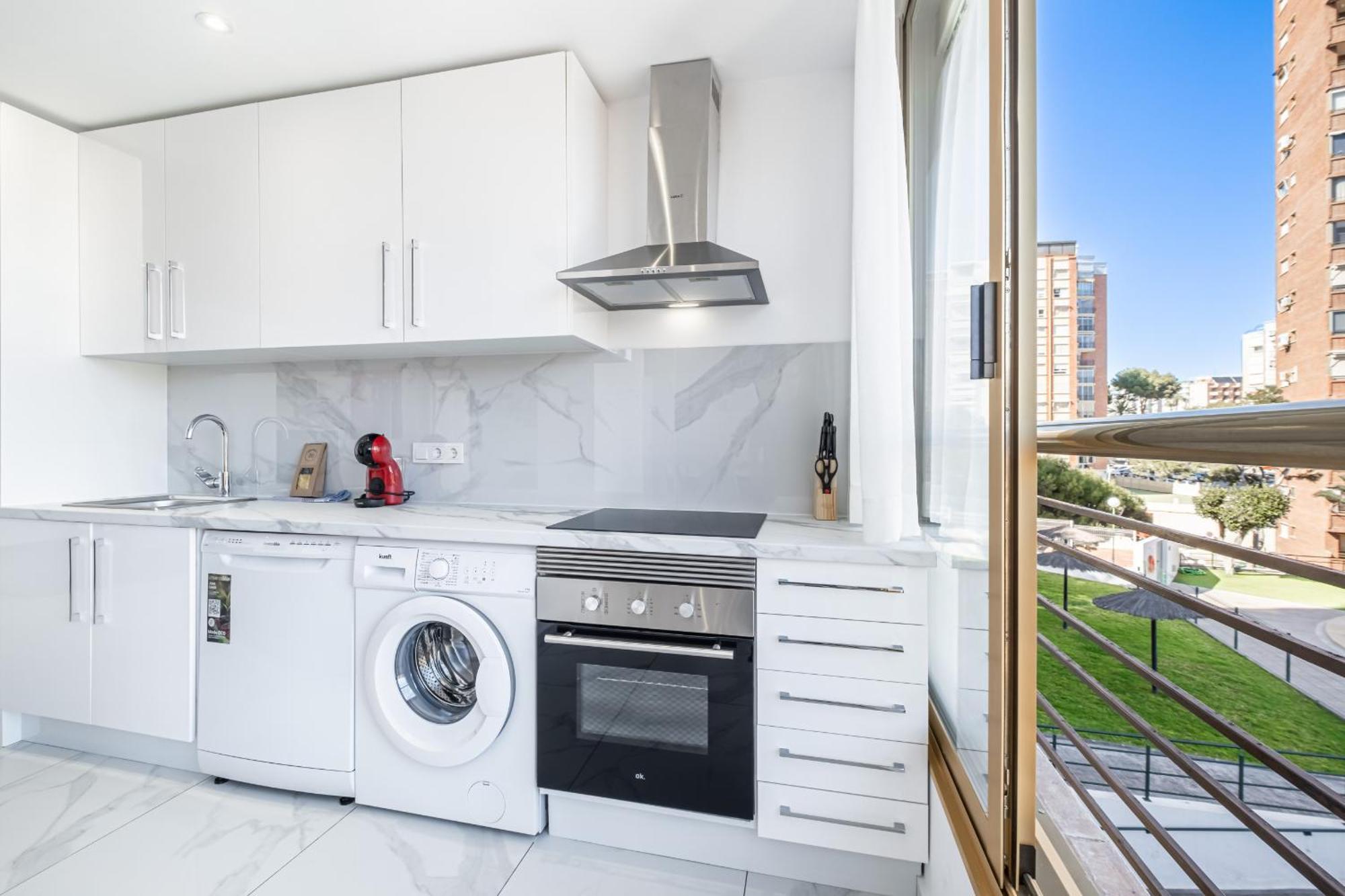 Benipark Apartments Poniente Beach ベニドルム エクステリア 写真
